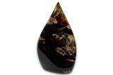 Polished Indonesian Blue Amber Flame #355797-1